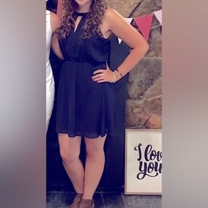 Monteau - Navy Blue Halter dress - medium